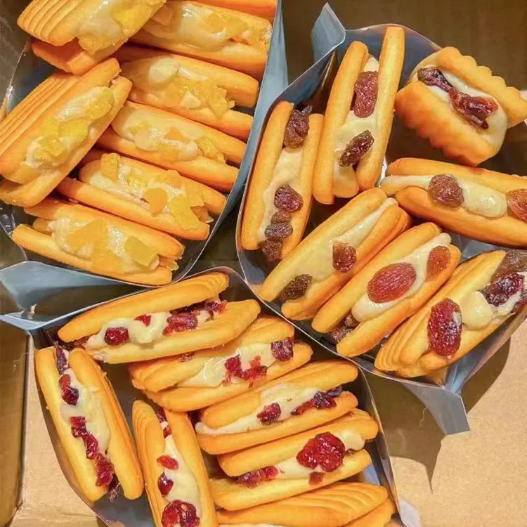 (巨好吃奶酥 四袋)啵啵牛扎夹心奶酥果粒