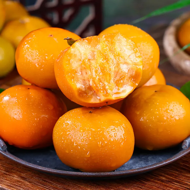 【果有心】山西阳丰巧克力脆柿子4.5斤装当季新鲜水果脆柿甜柿