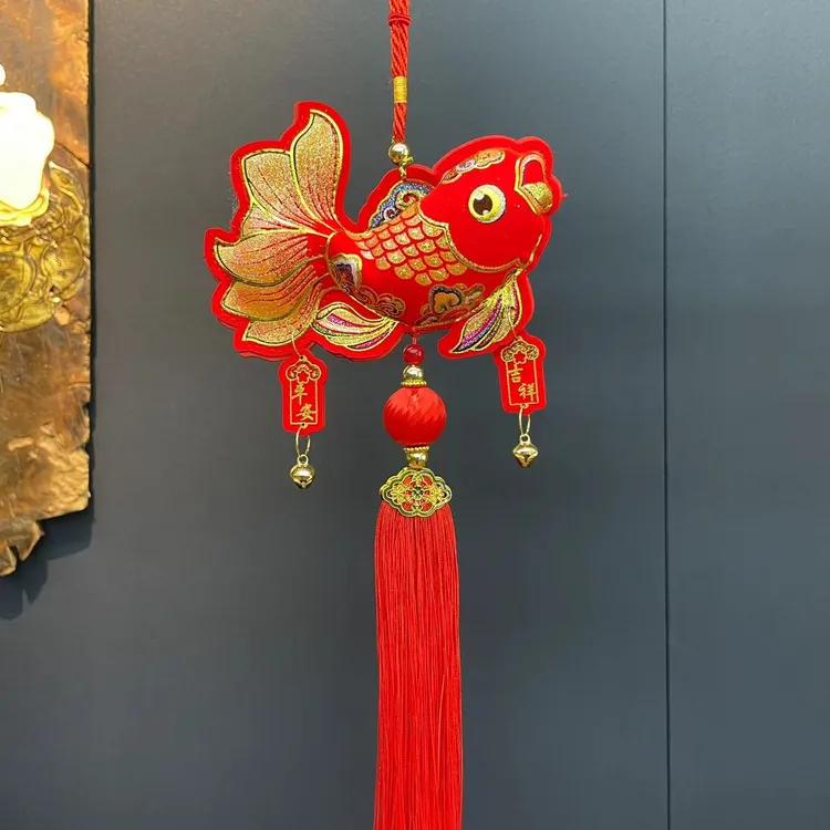 X【新粉福利，拍一送一】中国风高档好运锦鲤挂件玄关室内装饰鱼挂饰
