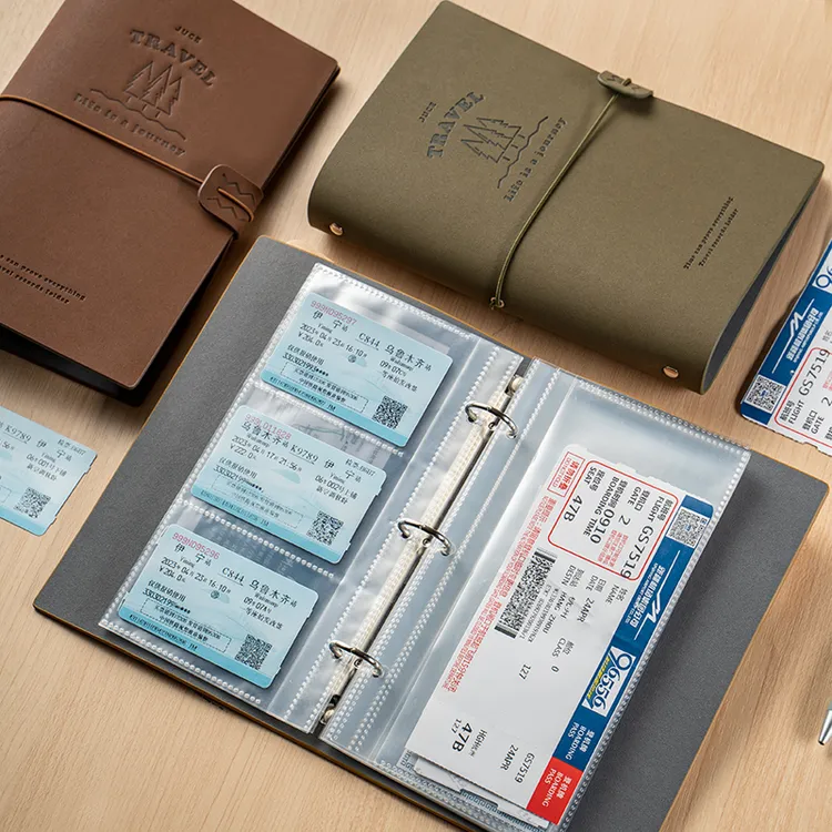 聚册票夹演唱会门票收纳册旅游纪念票车票飞机票根票据收藏收集本