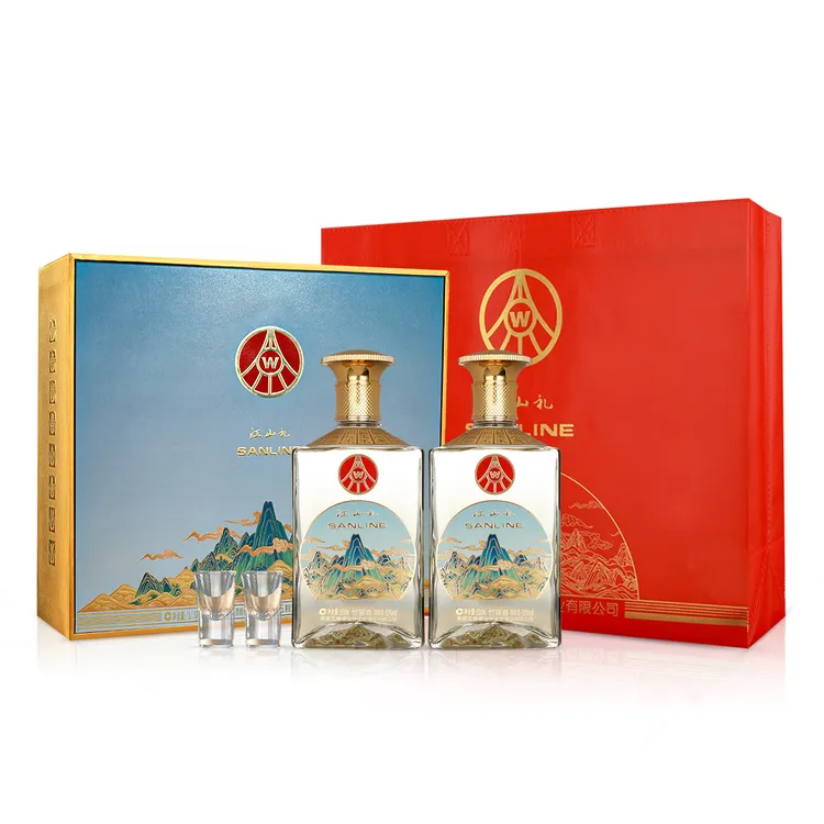 江山礼仙林生态酒业出品 江山礼纯粮白酒，精美礼盒装52度500ml