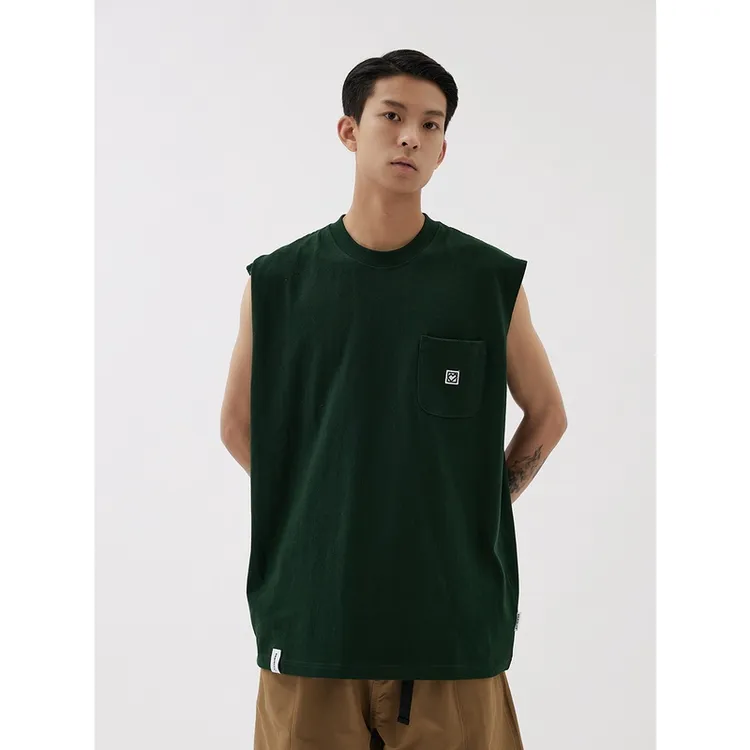 VANIDLES 夏季潮牌无袖背心男篮球运动休闲宽松透气背心T恤潮流