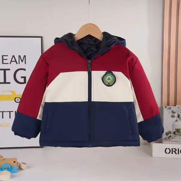 幼儿园园服冲锋衣中小学生校服运动会儿童班服冬加厚一体棉衣棉袄