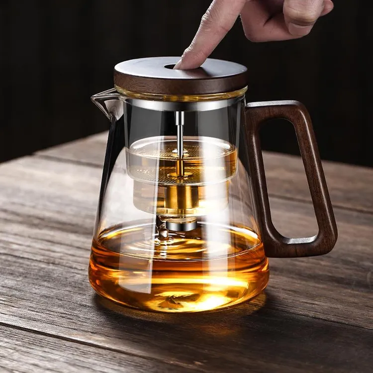 泡茶壶飘逸杯全玻璃内胆家用沏茶过滤按压式冲茶器茶水分离泡茶杯