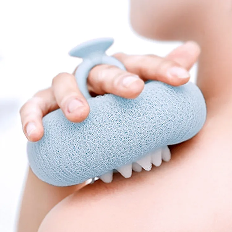 新款吸盘沐浴球搓澡神器二合一起泡去角质搓背洗澡家用搓灰浴花球