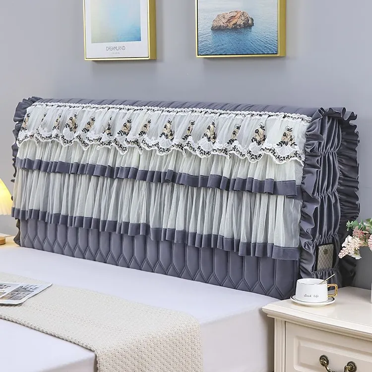 新款全包加厚床头罩木床皮床床头防撞中式欧式弧形通用防尘床罩套商品图