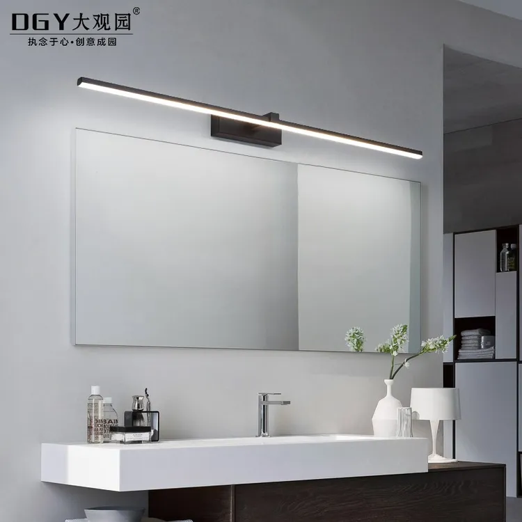 大观园新款卫生间镜柜灯现代简约厕所镜前灯北欧创意护眼长条镜灯