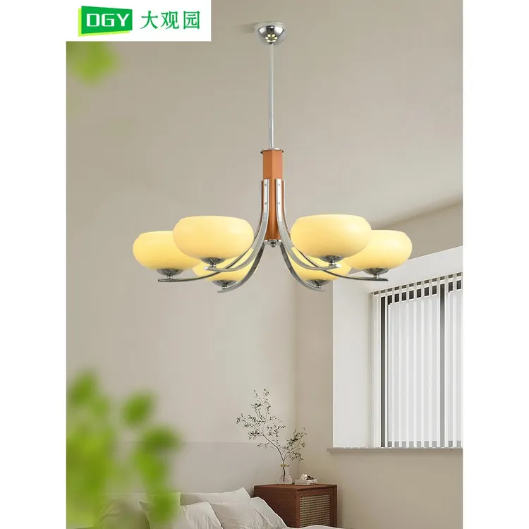 大观园客厅吊灯新款客厅大灯现代简约灯具卧室主灯玻璃家用灯2020
