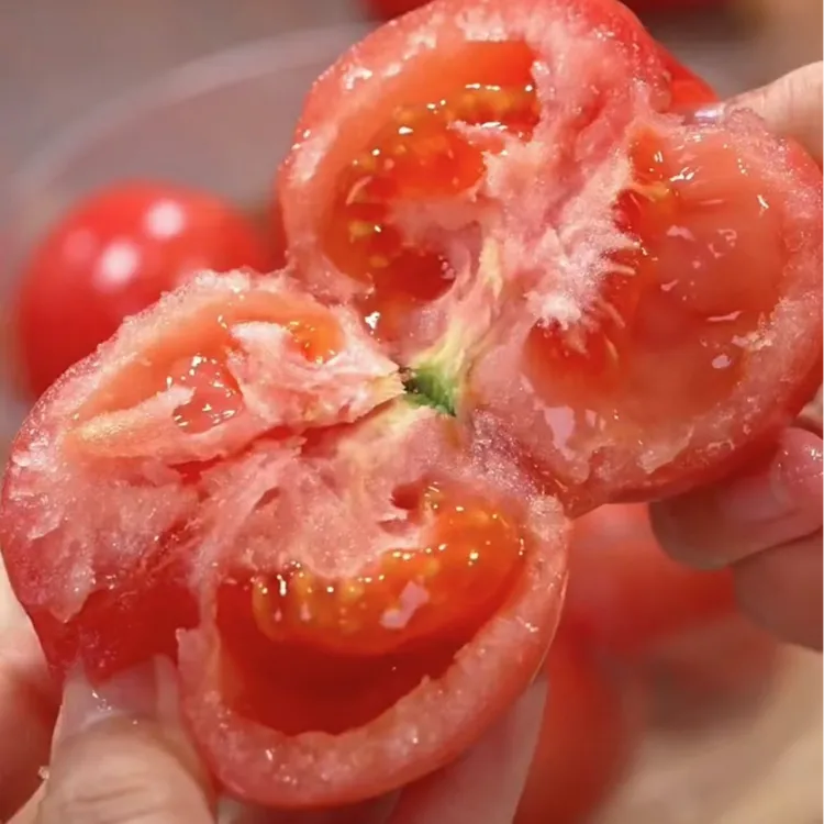 甘肃沙漠新鲜番茄生吃水果现摘现发薄皮酸甜多汁沙瓤西红柿3/5斤