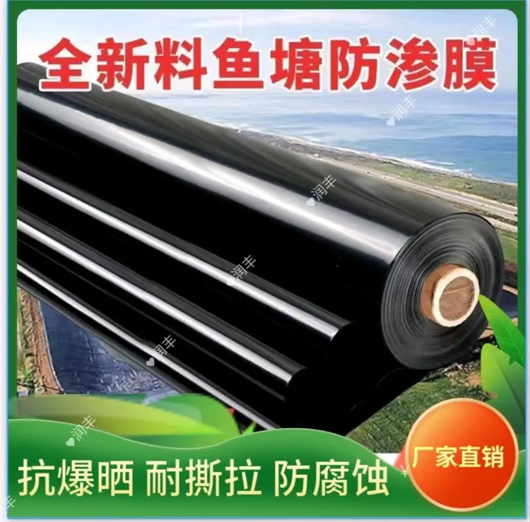 多功能加厚耐用鱼塘防渗膜厂家直销蓄水池防渗护坡防漏专用土工膜