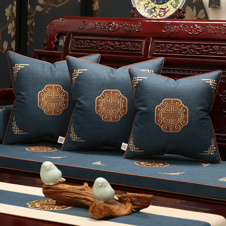 中式红木沙发垫实木家具坐垫防滑定制罗汉床垫陶然居