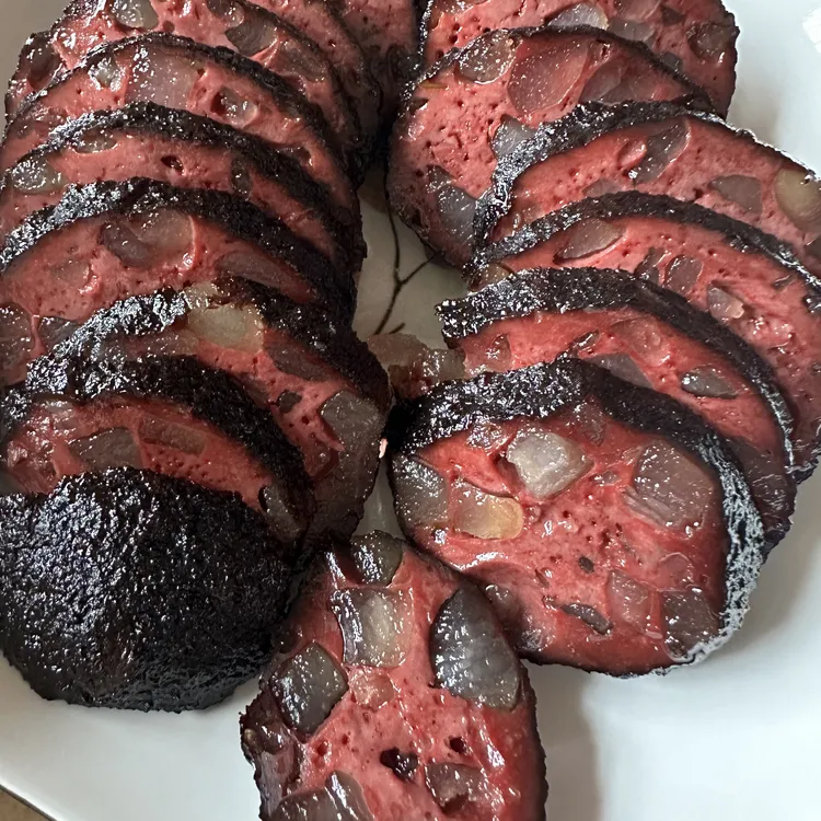 精品柴火烟熏猪血丸子 地方特色  早安隆回发货