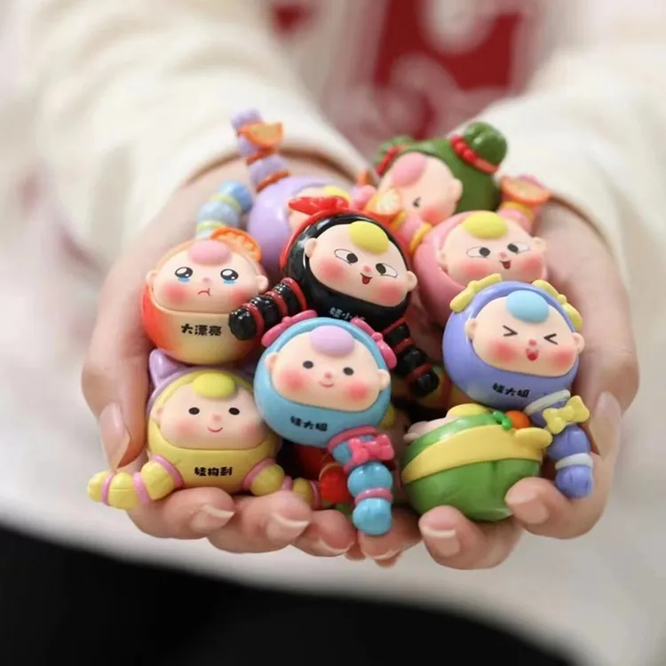 【开盒不退不H】娃三岁娃三妹冰箱贴盲盒贴贴乐可爱萌粒潮玩手办