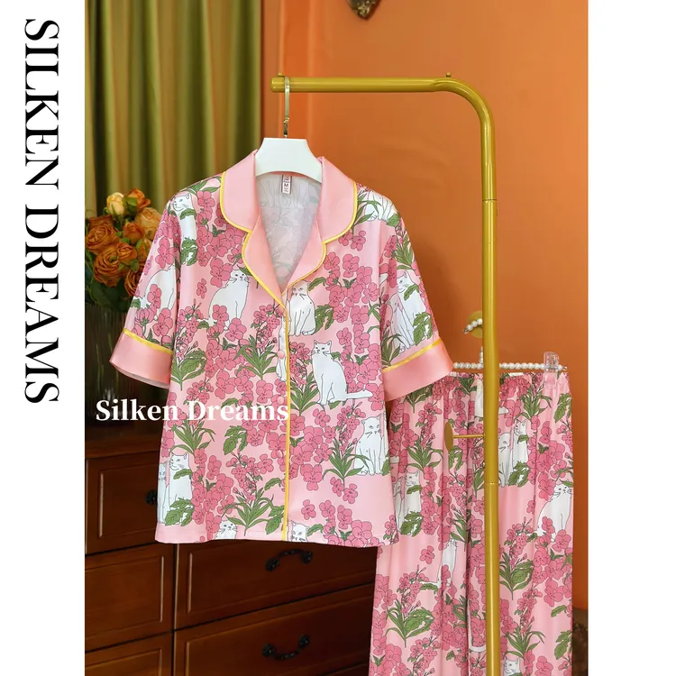 【微甜设计｜柏林花事】夏季可爱休闲舒适可外穿薄款睡衣家居服套装