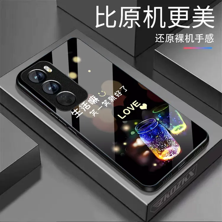 【OPPOReno12】许愿瓶夜景玻璃精孔超薄耐脏防摔高档新款手机