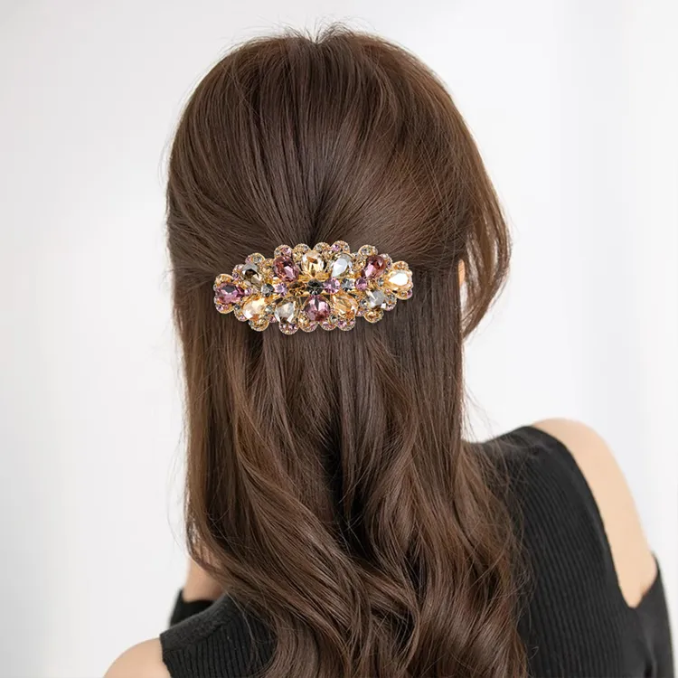 泛思高档轻奢大号发夹后脑勺2025新款头饰弹簧夹发卡妈妈韩版发饰