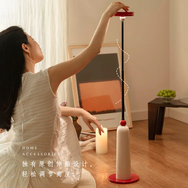 LIGHTVERSE轻奢客厅伸缩落地灯充电台灯创意小夜灯艺术卧室氛围灯