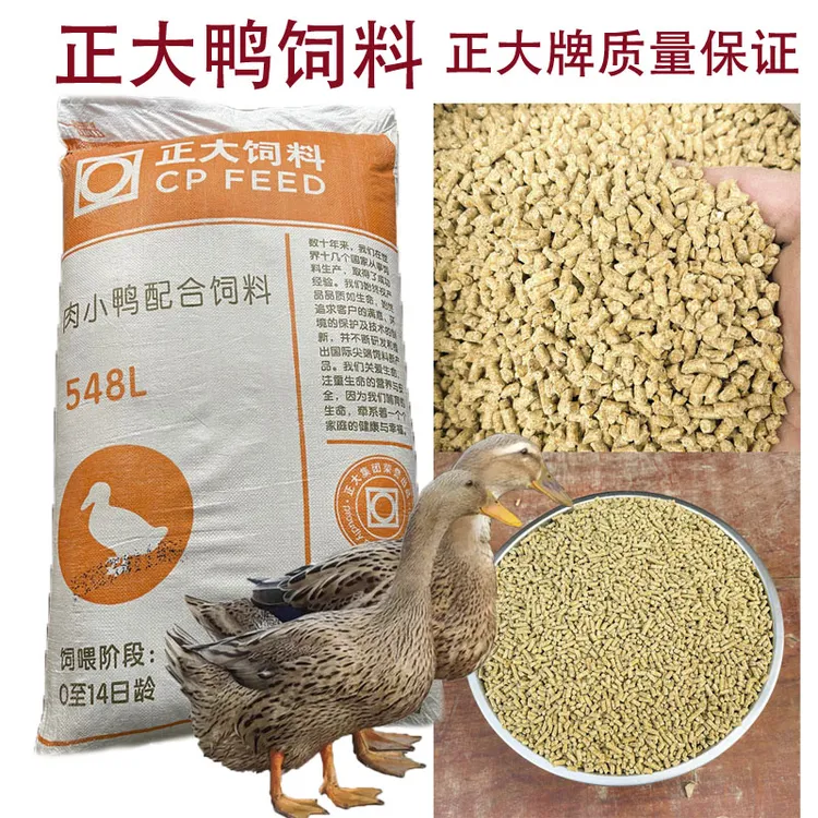 正大小鸭子饲料鸡鸭鹅柯尔鸭子颗粒饲料开口料钓鱼打窝诱饵鸭饲料