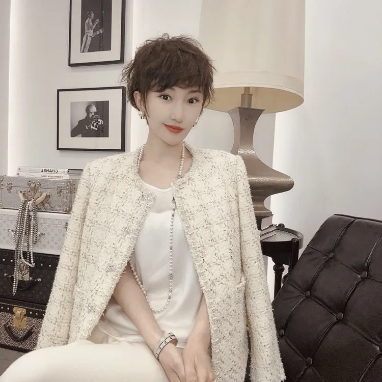 Betty Bairn【LIUHAHA 精选】Linton进口粗花呢-蒙马特外套BW6136