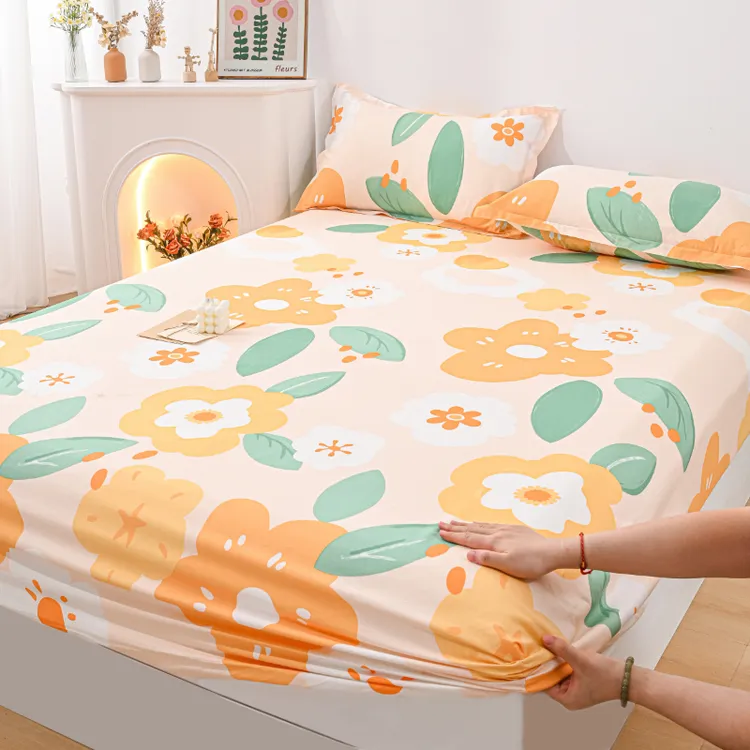 纯棉床笠全棉床笠罩床垫保护罩床罩床笠保护罩新款床垫罩保护套