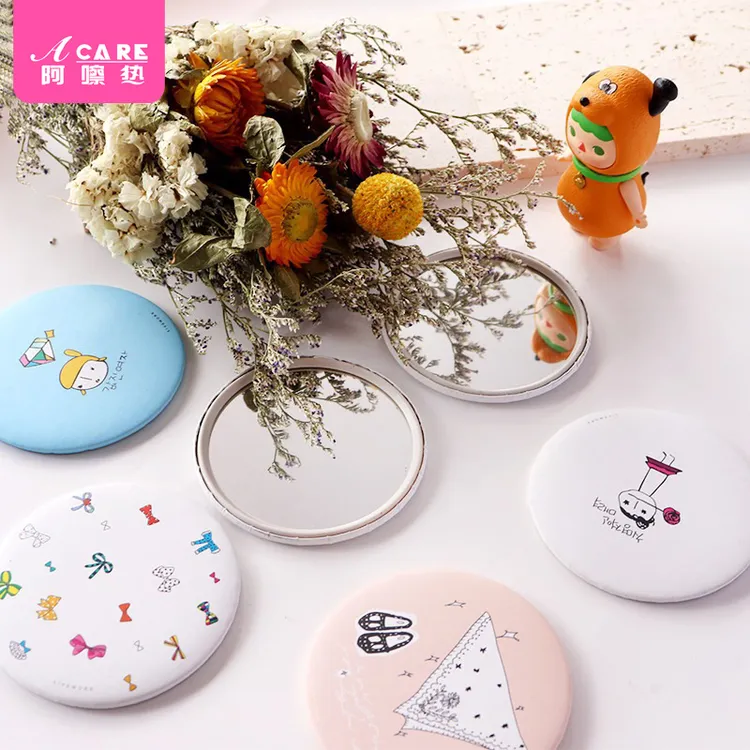 一件代发包邮 镜子/折叠AA1S25-易上手化妆镜折叠镜大小号男高清