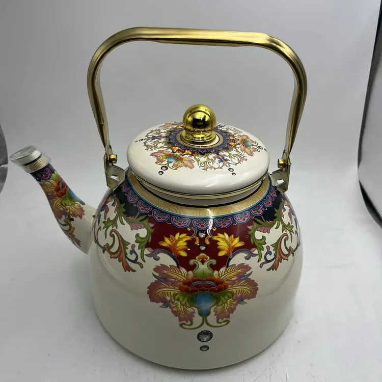 5.0L臻品搪瓷珐琅大烧水壶茶壶