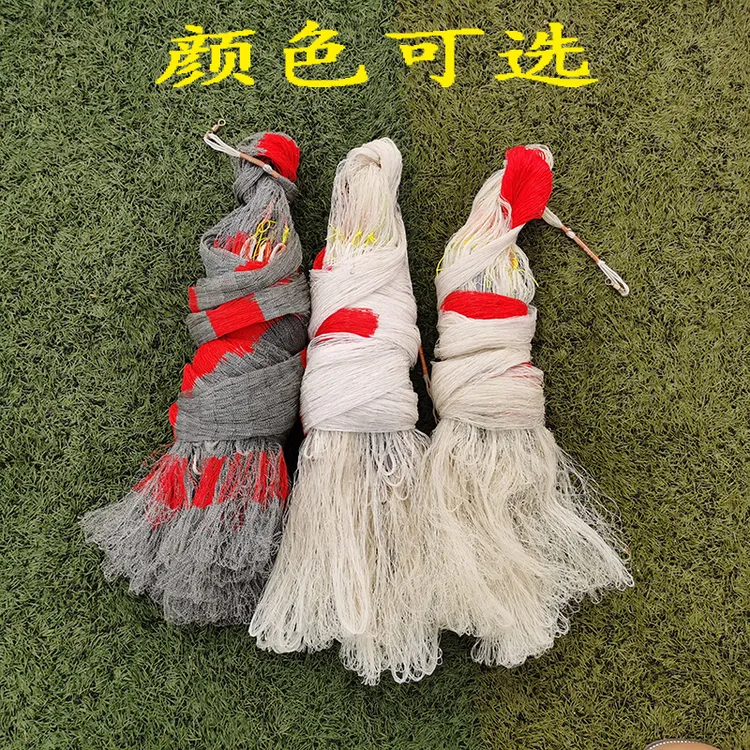 纯手工四编1指大力马线撒网铅坠传统老式撒网