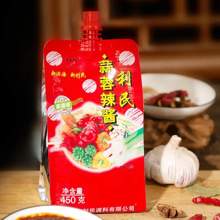 利民蒜蓉辣酱光荣黄豆酱油烧烤蒜蓉辣酱辣椒酱家用调味酱料笋0g