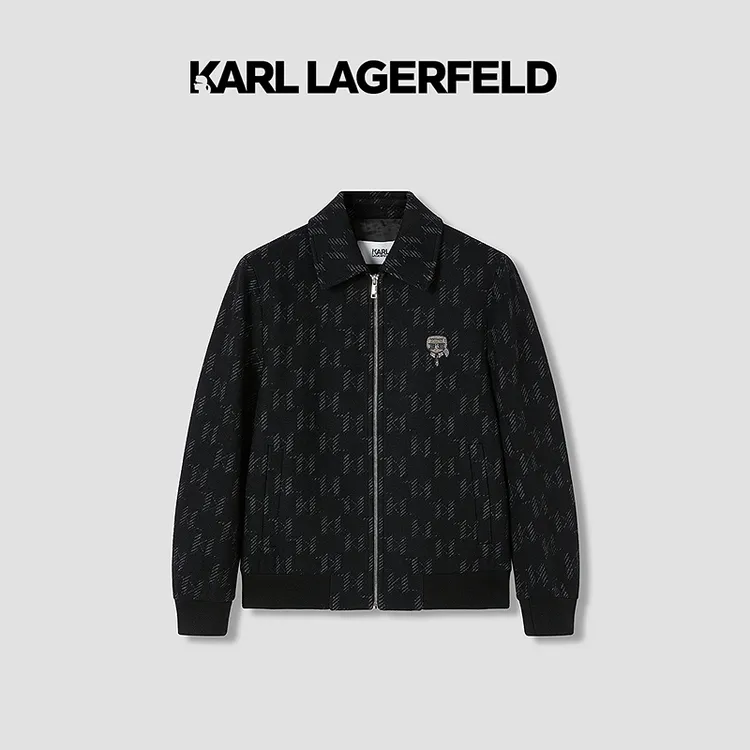 【官方男装】KARL LAGERFELD卡尔拉格斐冬季夹克老佛爷1K1C70101093