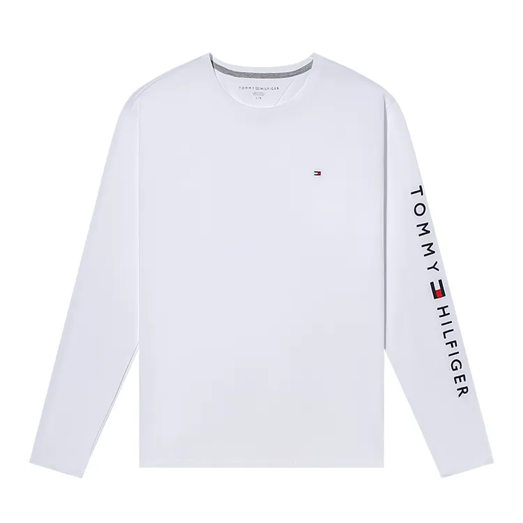 TOMMY HILFIGER进口长袖T恤男轻奢刺绣秋冬打底衫78J6912 ZZ