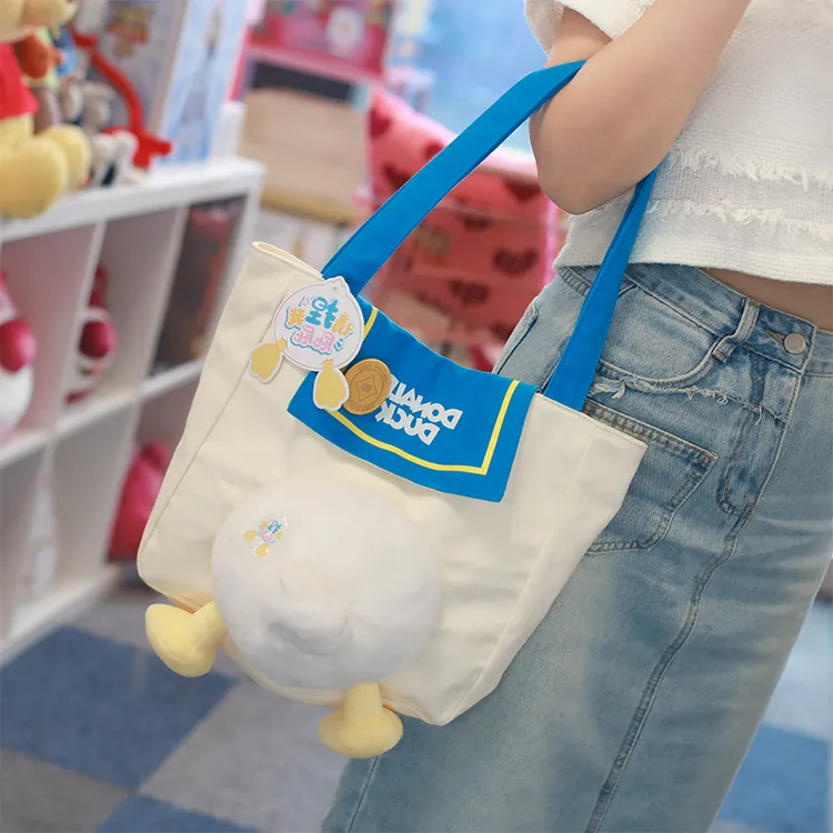 potdemiel正版迪士尼90周年限定款唐老鸭单肩包女生外出便携包包