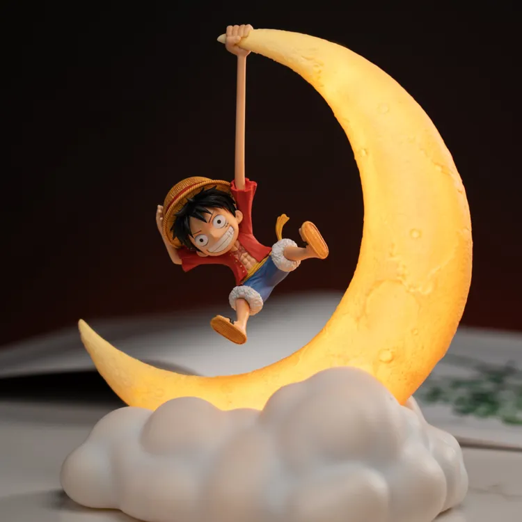 正版授权 航海王拉拉路飞磁控小夜灯