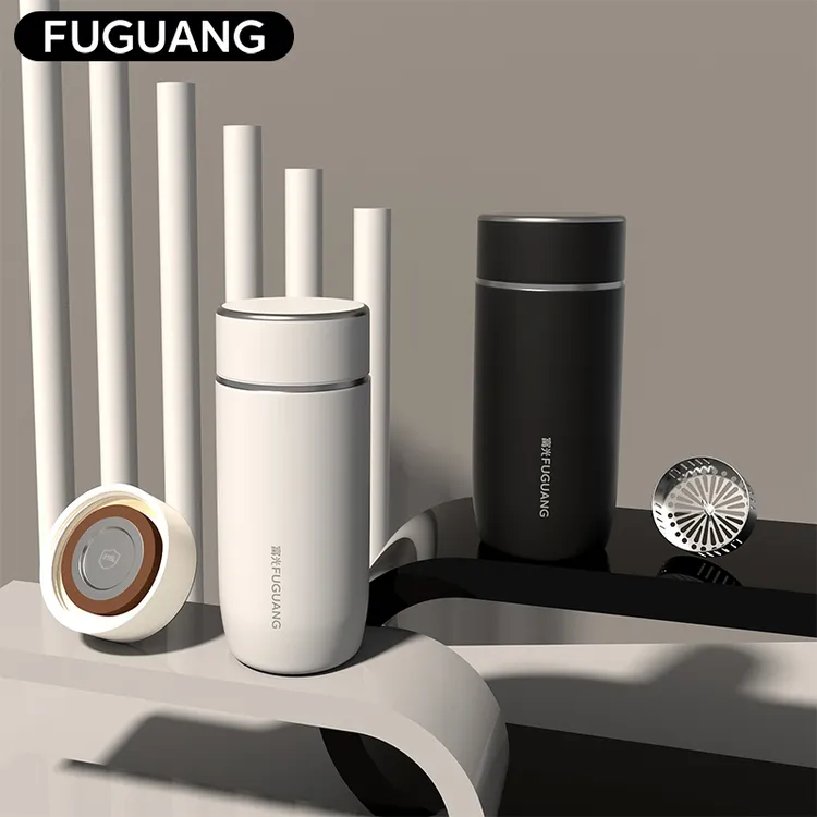 富光316L保温杯车载高档泡茶水杯过滤男女大容量家用户外刻字杯子