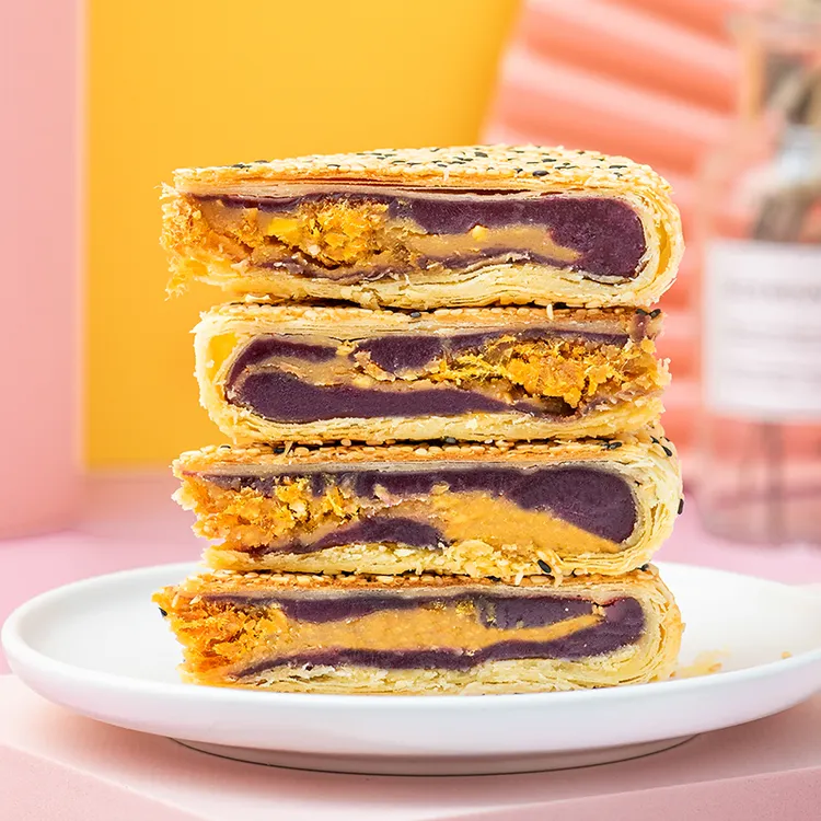 CHENERCHENG/陈尔诚100g桥墩网红饼温州月饼特产板栗蛋黄月饼特产
