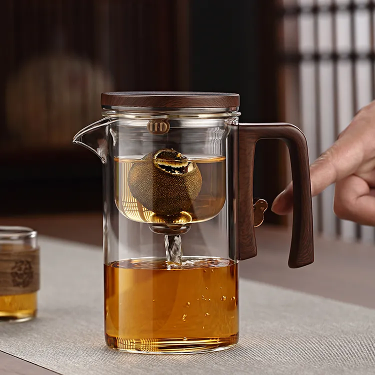 自像堂加厚泡茶壶茶水分离玻璃飘逸杯玻璃内胆过滤家用茶具泡茶杯