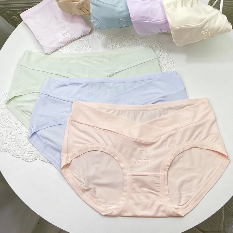 A类低腰孕妇内裤柔软透气抑菌莫代尔型怀孕期孕早中晚期三角底裤