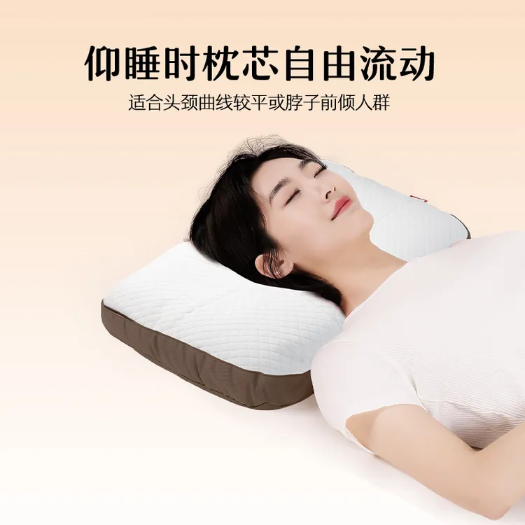荞麦枕头进口荞麦壳护颈椎助睡眠分区可调节慢回弹枕头家用