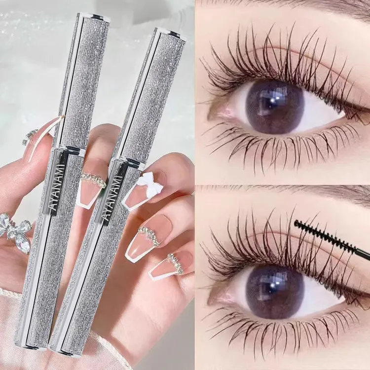 AYANAMI定型防水纤长卷翘浓密不晕染睫毛膏女极细刷头睫毛刷新手