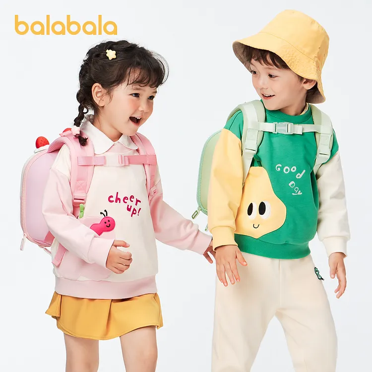 巴拉巴拉童装男女童卫衣时尚2024新款儿童卡通上衣208124121204