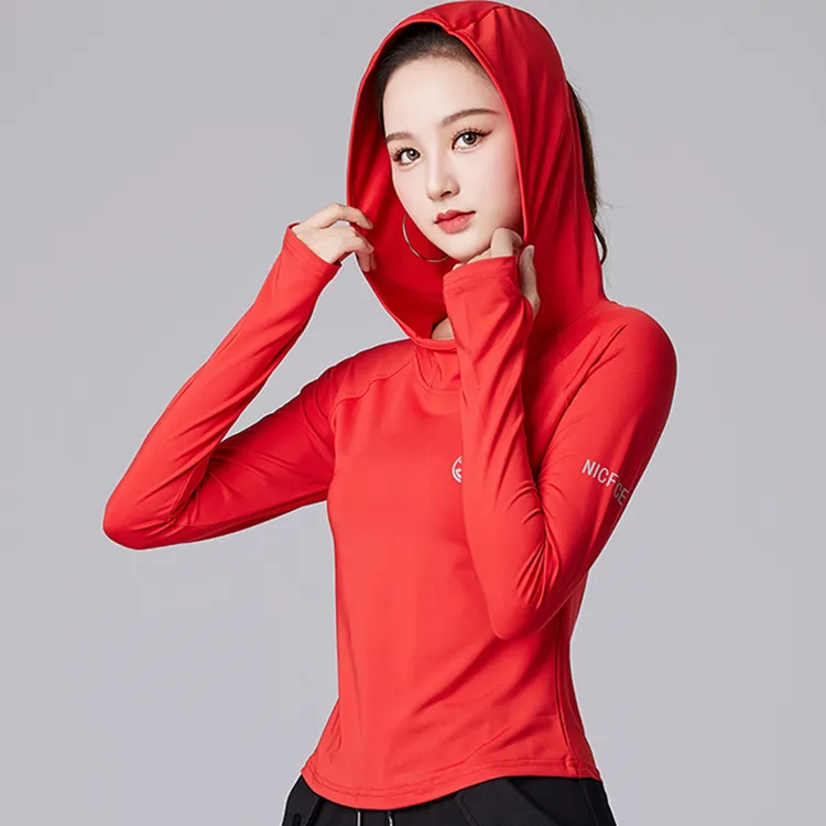 XVRV2025秋季帽衫跑步运动瑜伽速干休闲健身女防风连帽上衣服