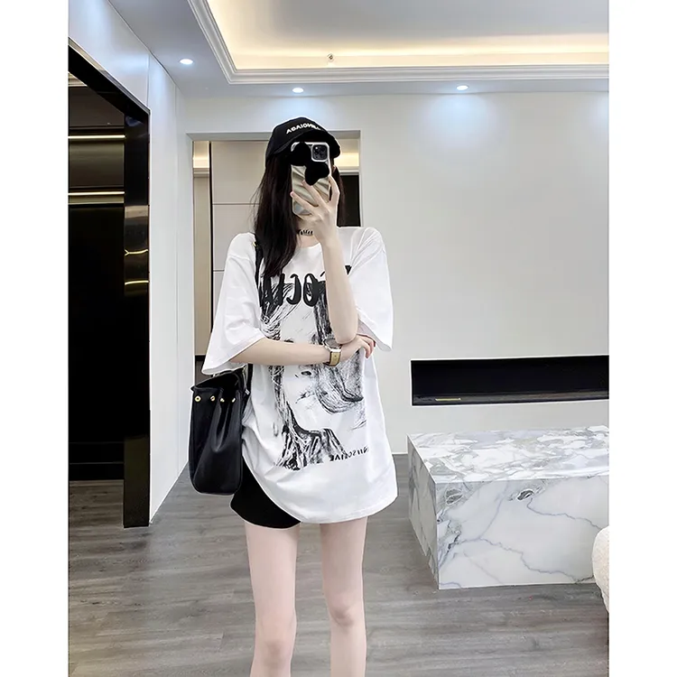 白色短袖t恤女夏季2025新款爆款高级小众不撞衫漂亮巨好看上衣女