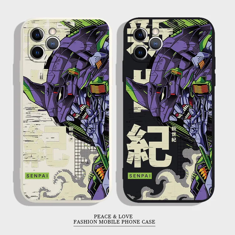 新款EVA初号机机甲手机壳适用于苹果华为p70荣耀VIVOOPPO小米一加