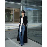 【十三载】匠心版型丝绒复古收腰外套枪驳领意式垫肩经典吸烟装西装