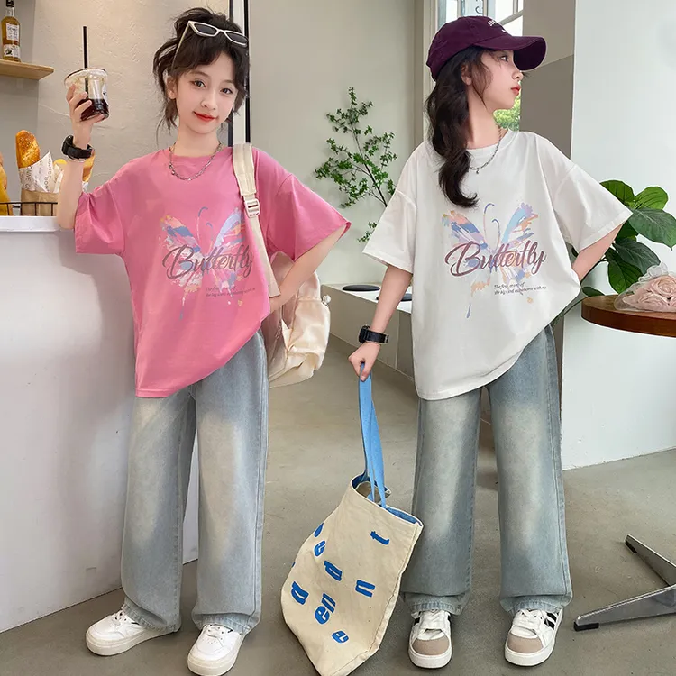 女童夏装套装2025新款6-12岁15岁中大童休闲洋气小女孩学生两件套