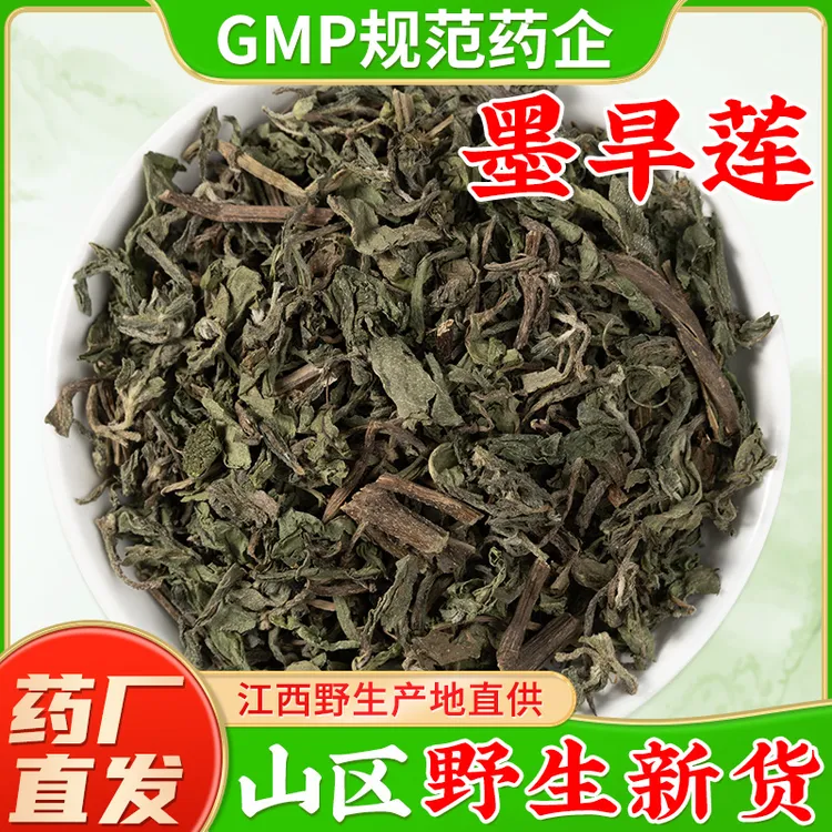 野生墨旱莲中药材官方旗舰店正品 江西旱莲草洗头泡酒泡水喝