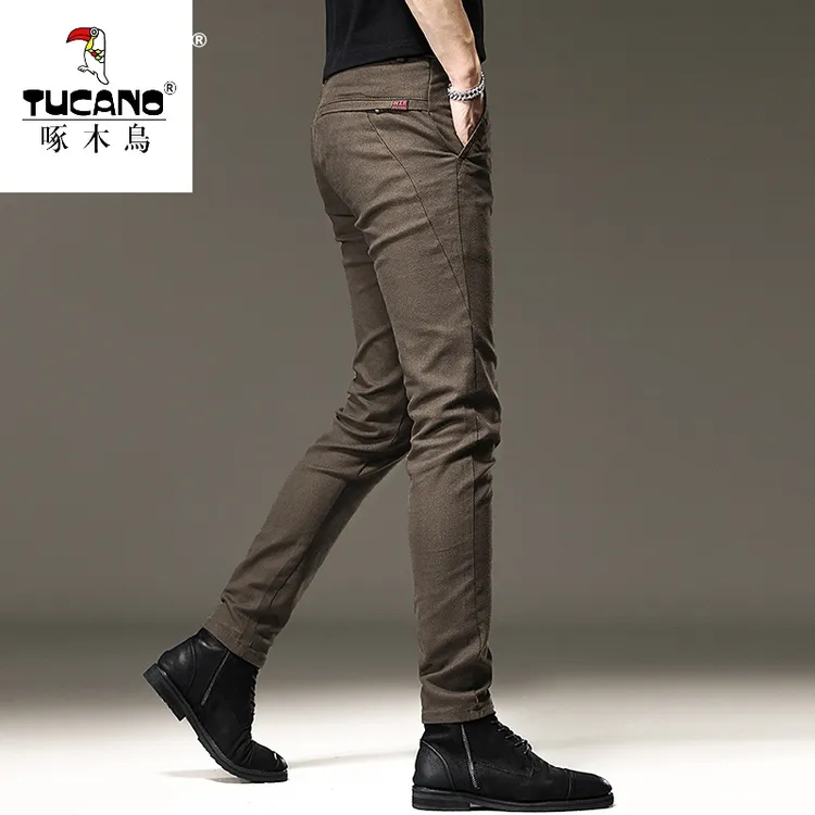秋冬新款2025高端休闲裤男韩版修身小脚弹力潮流百搭休闲长裤子