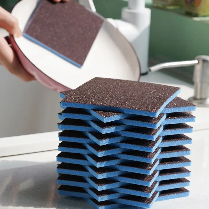 金刚砂海绵擦魔力擦厨房洗锅洗碗清洁去污洗锅底黑垢除锈刷锅神器