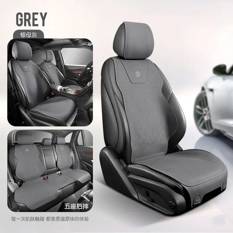 翻毛皮汽车坐垫四季通用专车专用定制车标马鞍垫大众宝马奥迪丰田