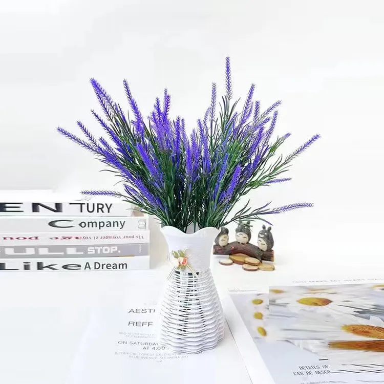 简约时尚镂空插干花装饰塑料梅花口形花瓶办公室酒柜摆件法式