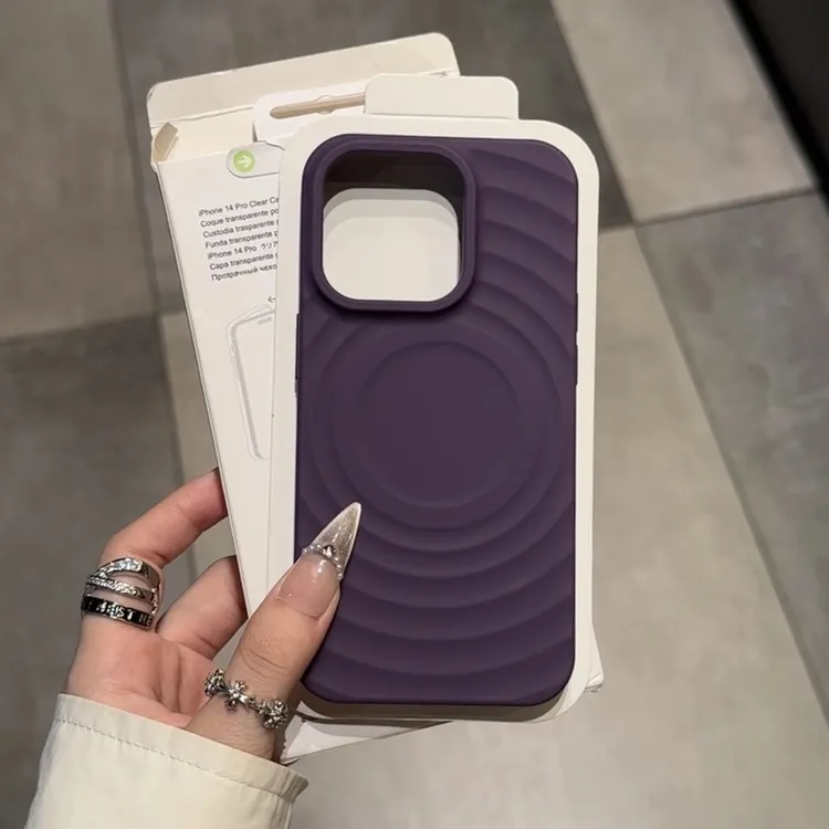 紫肤感苹果15Pro手机壳15Promax防摔13/14pro全包12软11高级感
